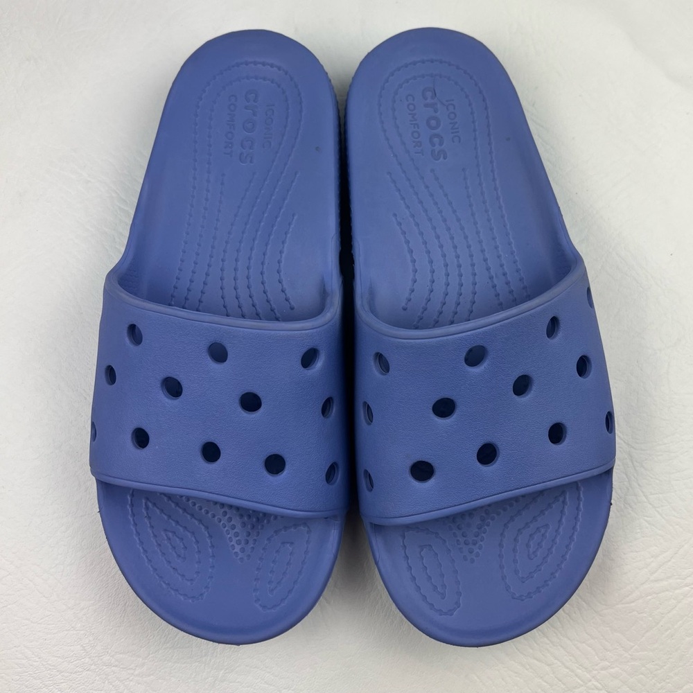 531 CROCS Periwinkle Slide Sandals 8